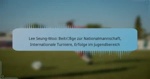 Lee Seung-Woo: Beiträge zur Nationalmannschaft, Internationale Turniere, Erfolge im Jugendbereich